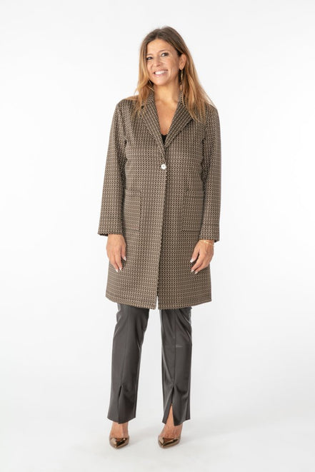 Giacca Procida Jacquard marrone