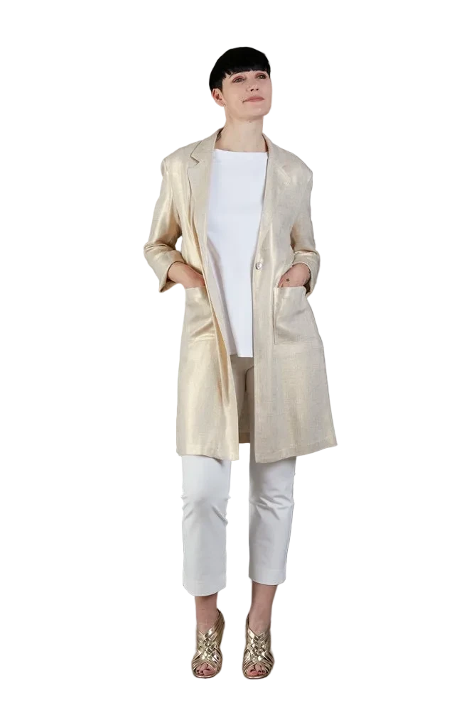 Look bianco e oro