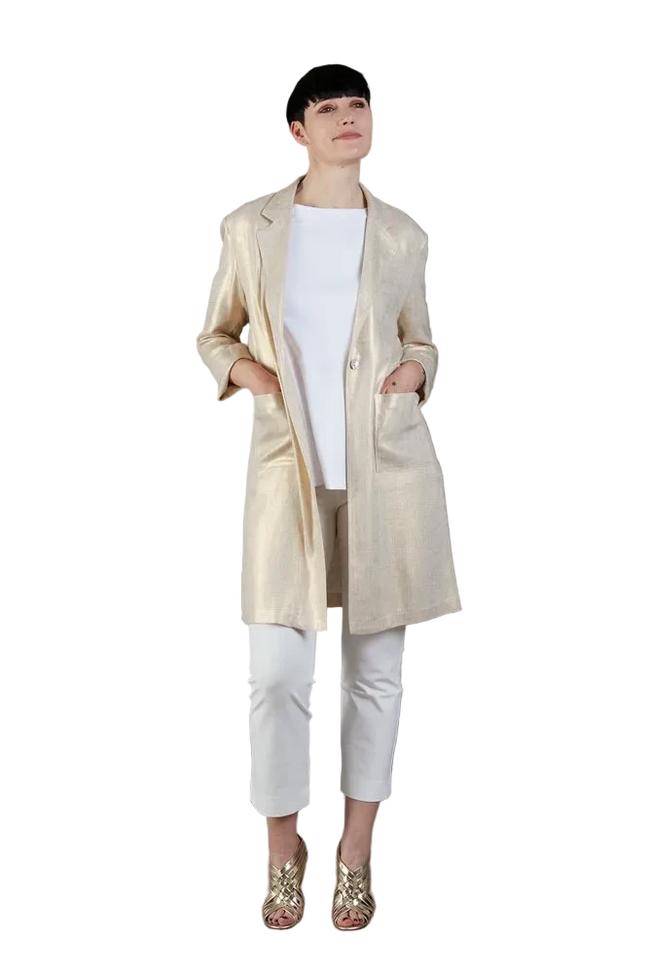 Look bianco e oro