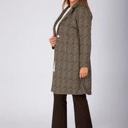 Giacca Procida stampa tweed marrone-beige