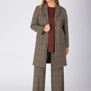 Giacca Procida stampa tweed marrone-beige
