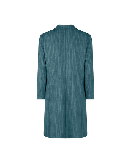 Procida Jacket in Green Pinstripe
