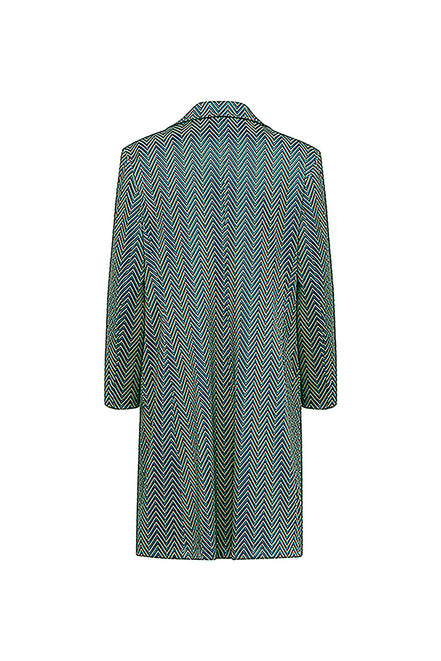 Procida Jacket in Green Herringbone
