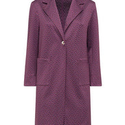 Procida Jacket in Purple Herringbone