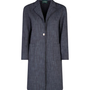Procida Jacket in Washed Blue Pinstripe