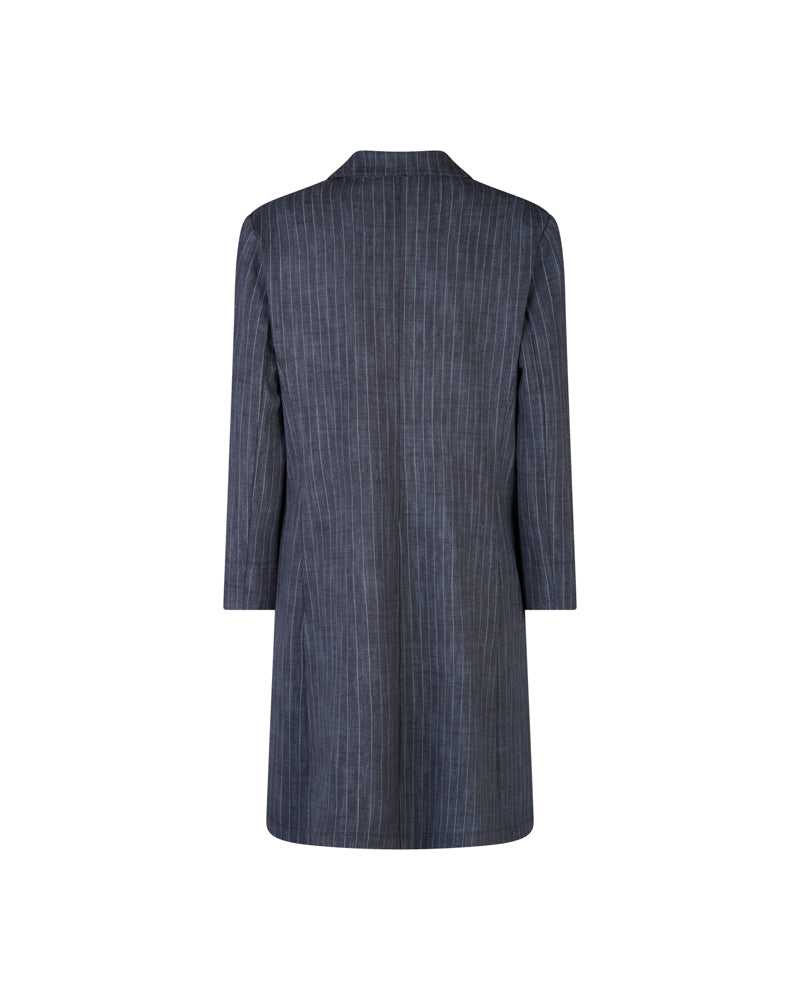 Procida Jacket in Washed Blue Pinstripe