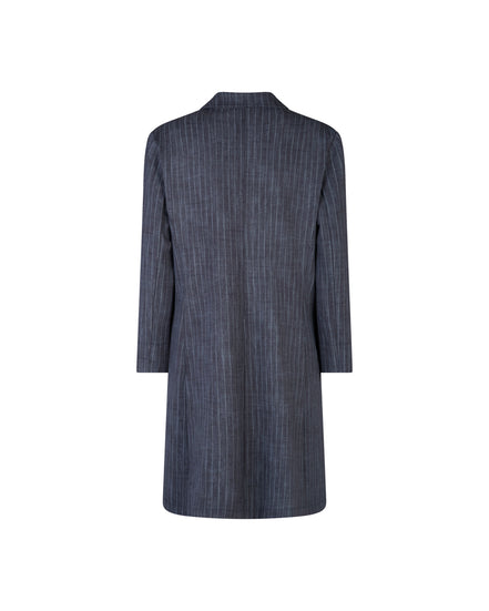 Procida Jacket in Washed Blue Pinstripe