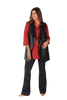 Gilet  Barcelona ecopelle nera