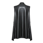 Gilet  Barcelona ecopelle nera