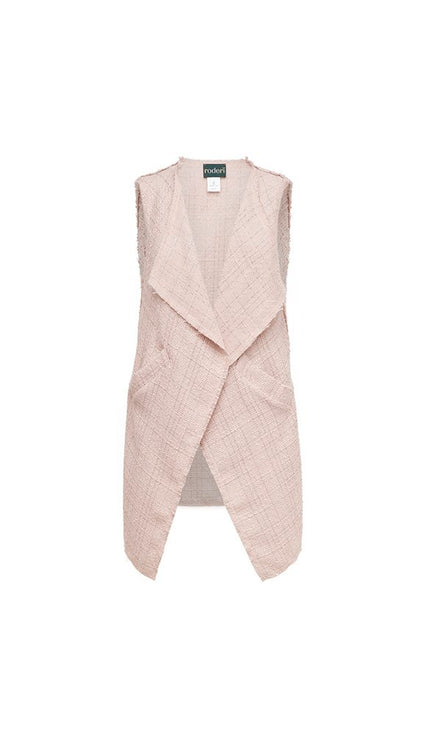 Gilet Barcelona bouclè avorio