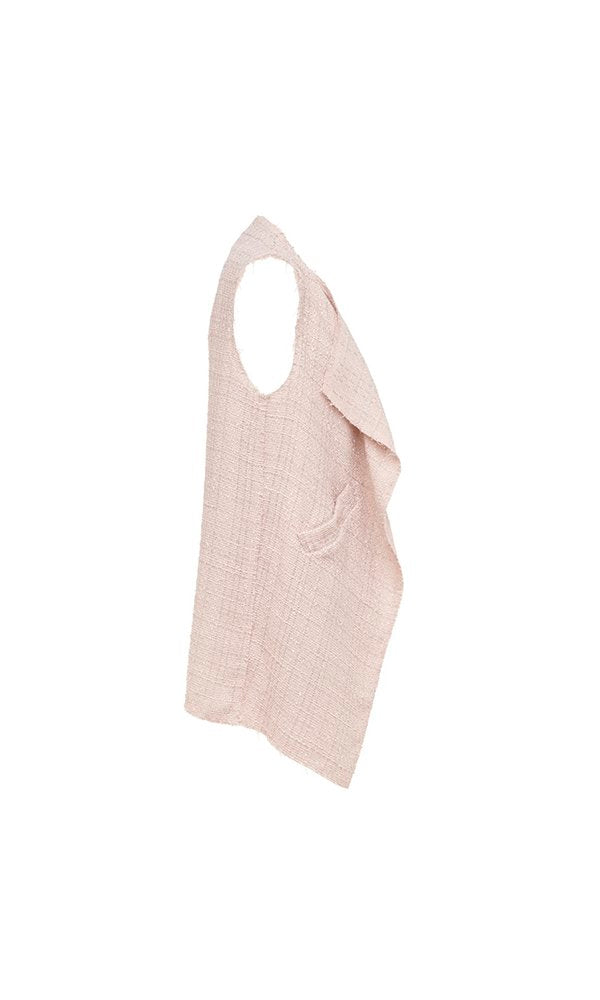 Gilet Barcelona bouclè avorio