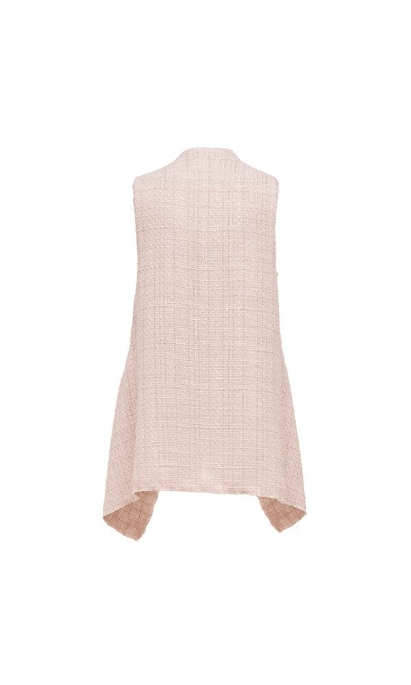 Gilet Barcelona bouclè avorio
