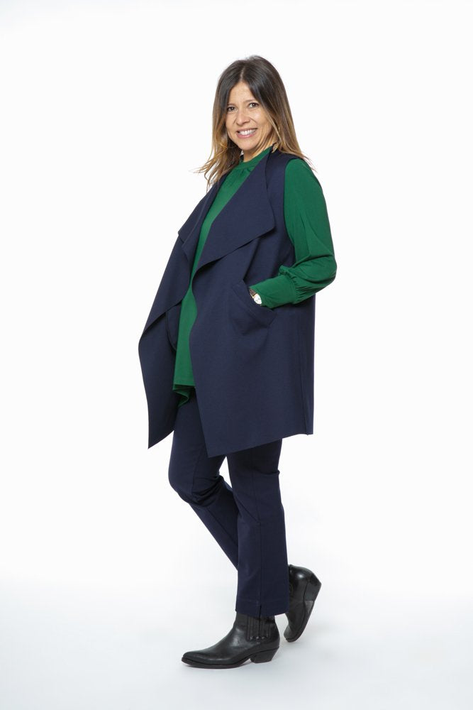 Gilet Barcelona punto milano blu