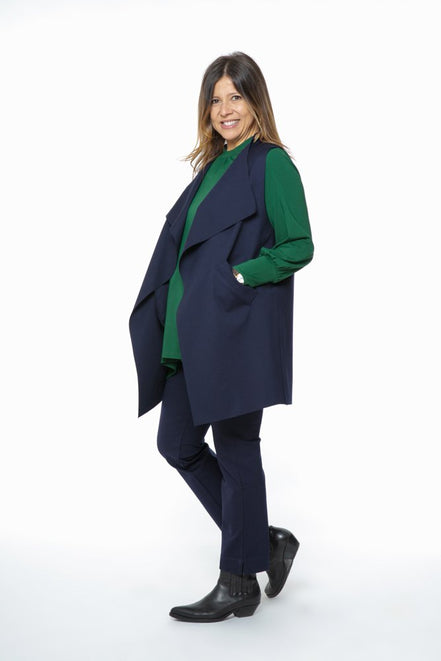 Gilet Barcelona punto milano blu