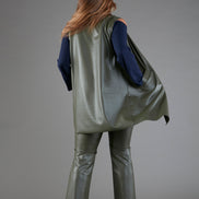 Gilet Barcelona ecopelle fango