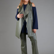 Gilet Barcelona ecopelle fango