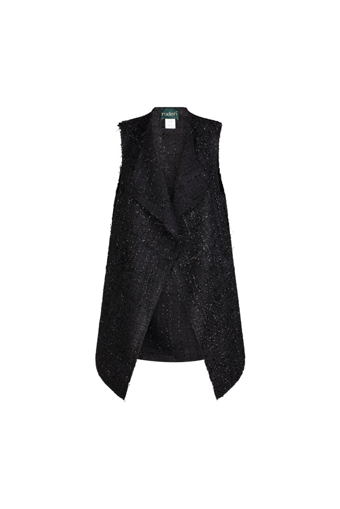 Gilet Barcelona lurex nero