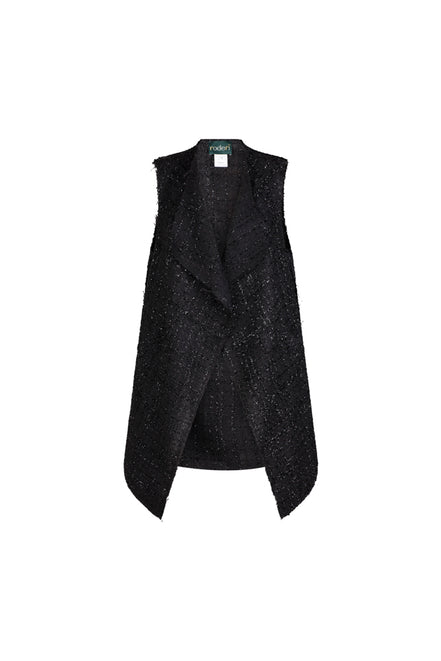 Gilet Barcelona lurex nero