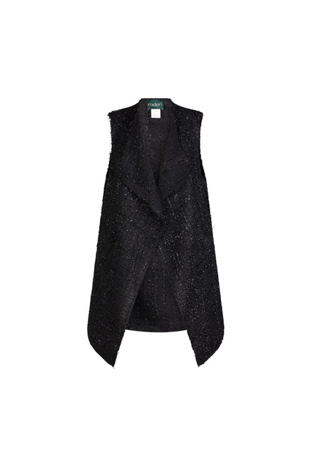 Gilet Barcelona lurex nero