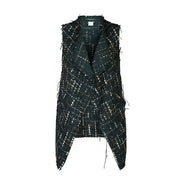 Gilet Barcelona bouclè verde