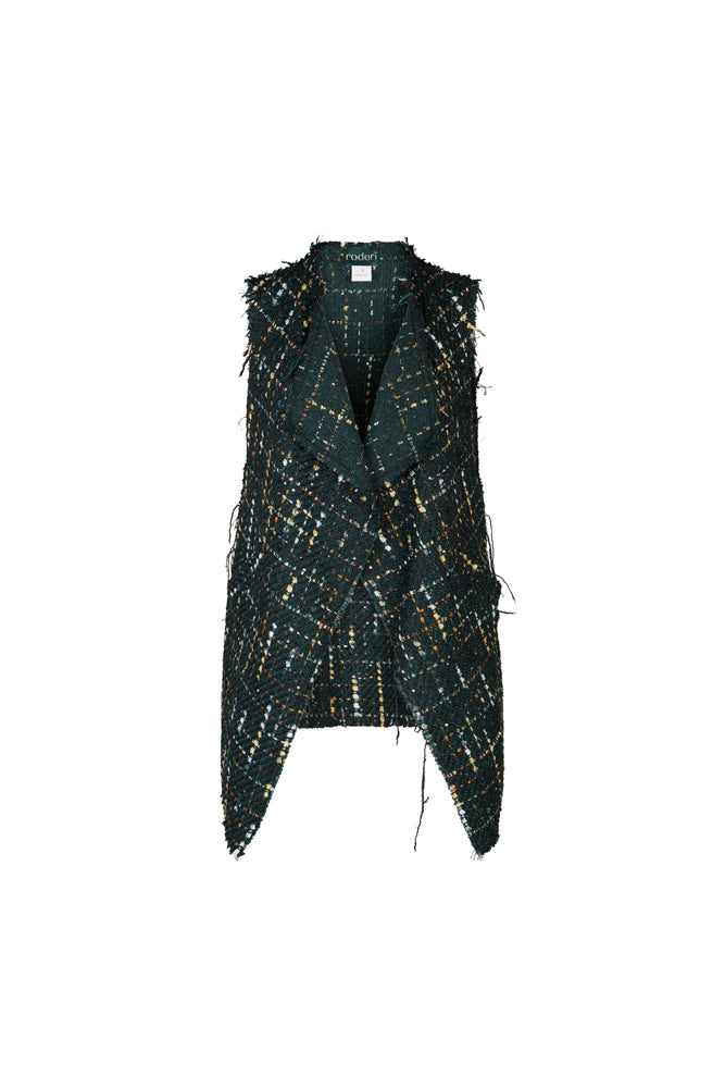 Gilet Barcelona bouclè verde