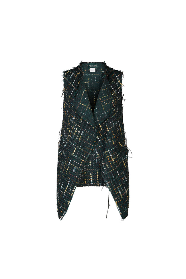 Gilet Barcelona bouclè verde