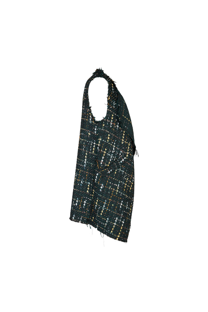 Gilet Barcelona bouclè verde