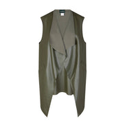 Gilet Barcelona ecopelle fango