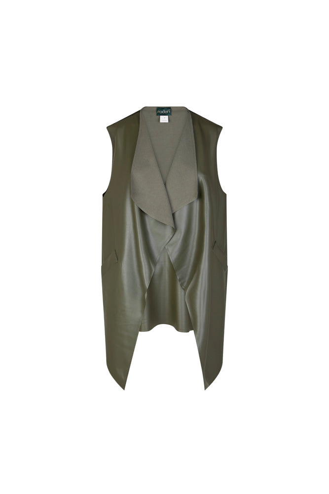 Gilet Barcelona ecopelle fango