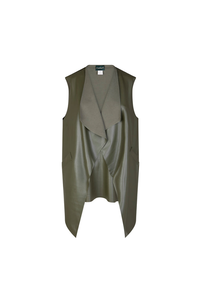 Gilet Barcelona ecopelle fango