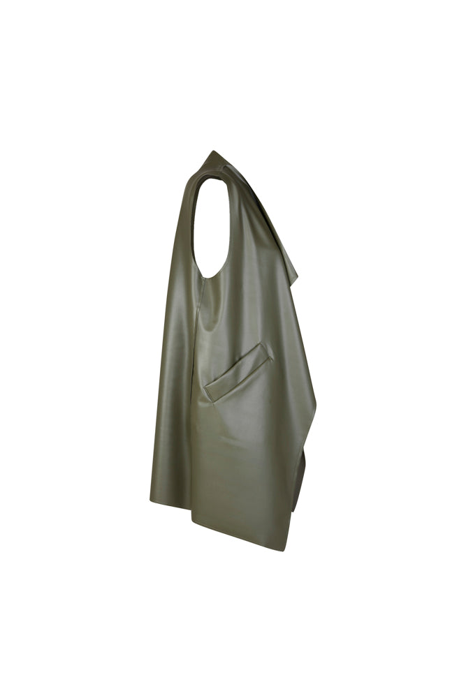 Gilet Barcelona ecopelle fango