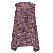 Gilet Barcelona bouclè viola