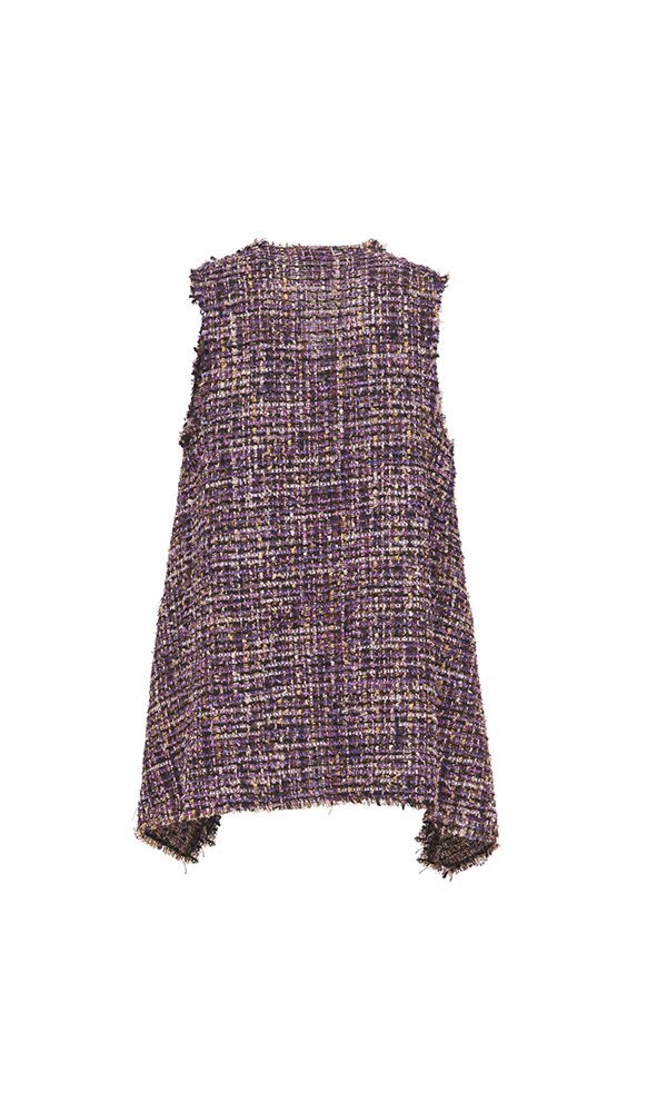 Gilet Barcelona bouclè viola