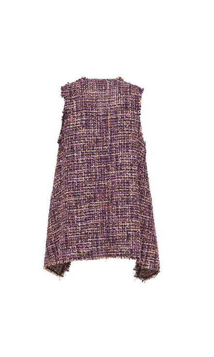 Gilet Barcelona bouclè viola