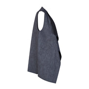 Gilet Barcelona gessato blu delavè