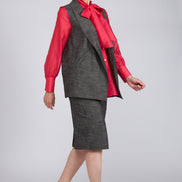Look fiocco Fuxia e Antracite