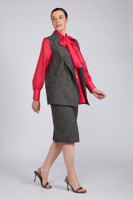 Look fiocco Fuxia e Antracite