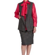 Look fiocco Fuxia e Antracite