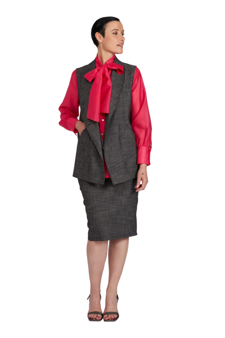 Look fiocco Fuxia e Antracite