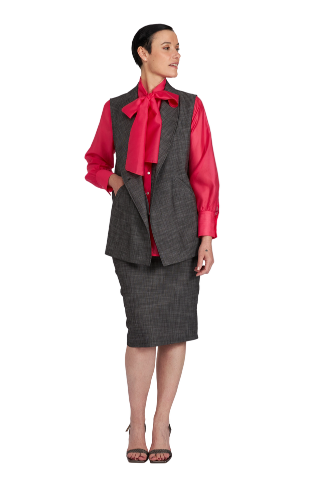 Look fiocco Fuxia e Antracite