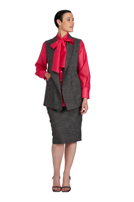 Look fiocco Fuxia e Antracite