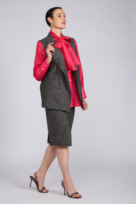 Look fiocco Fuxia e Antracite