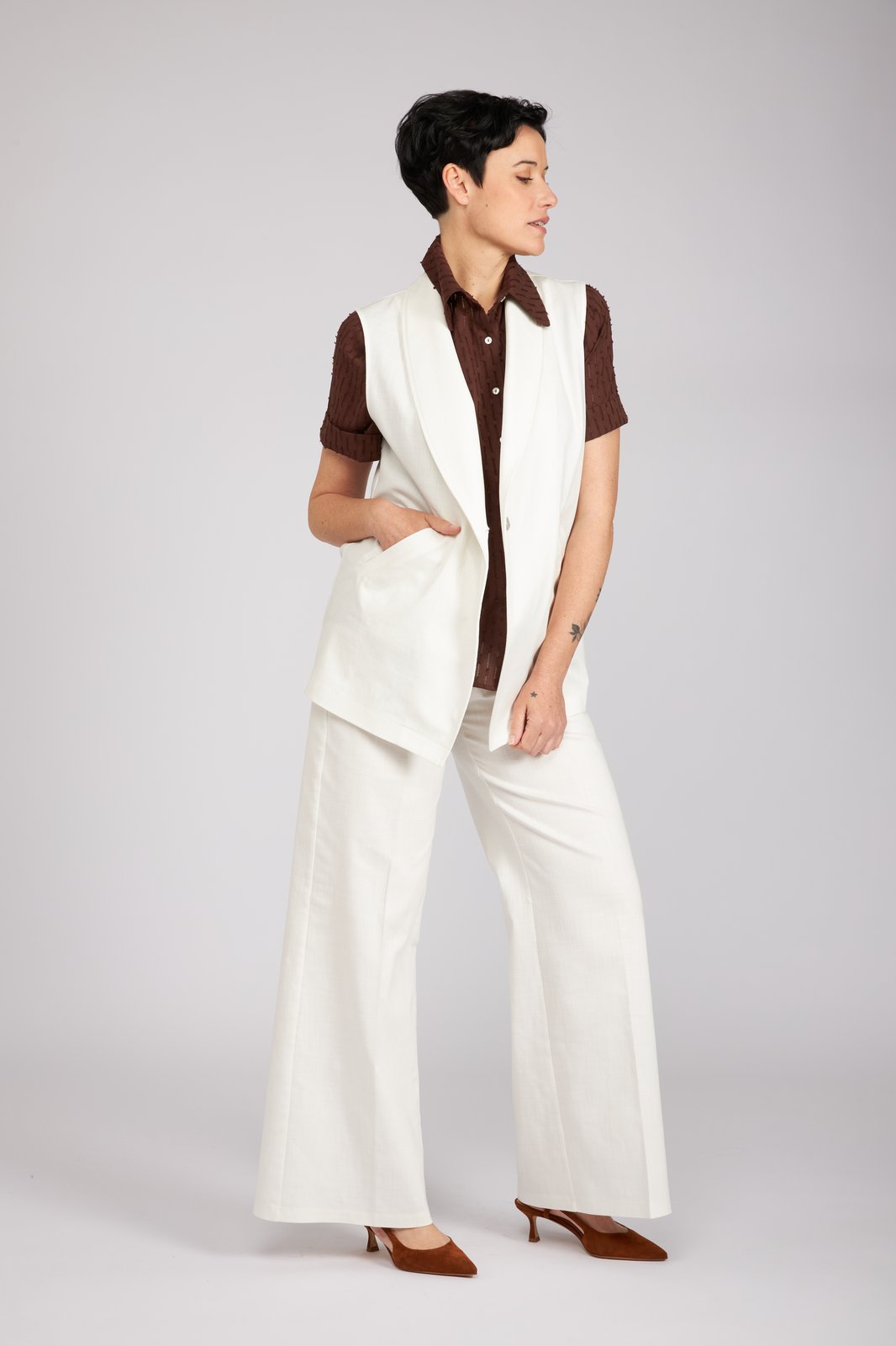 Gilet Kyoto bianco