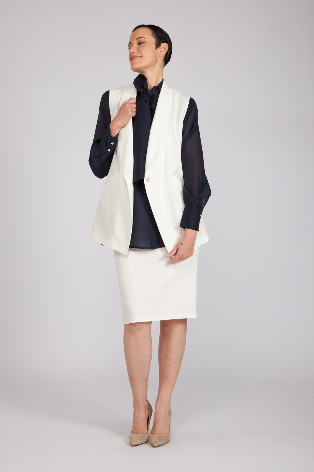 Gilet Kyoto bianco