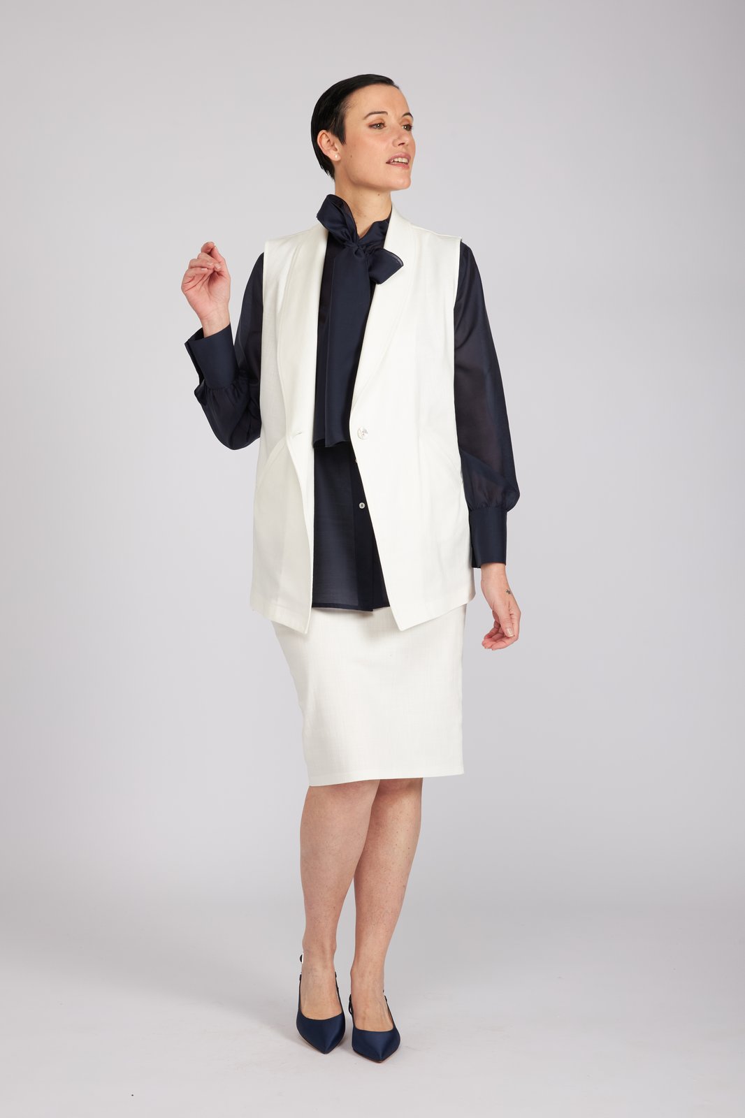 Gilet Kyoto bianco