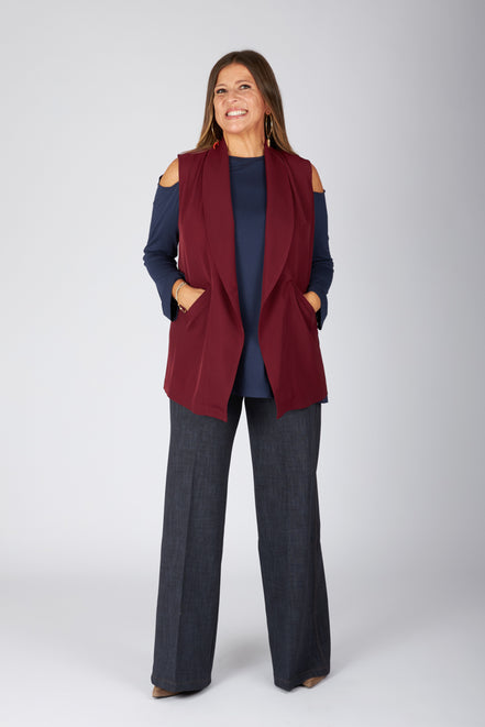 Gilet Kyoto cady vino