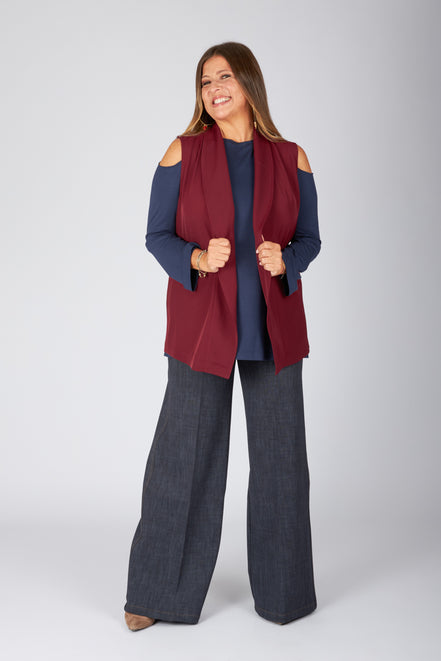 Gilet Kyoto cady vino