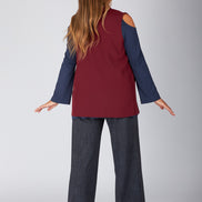 Gilet Kyoto cady vino