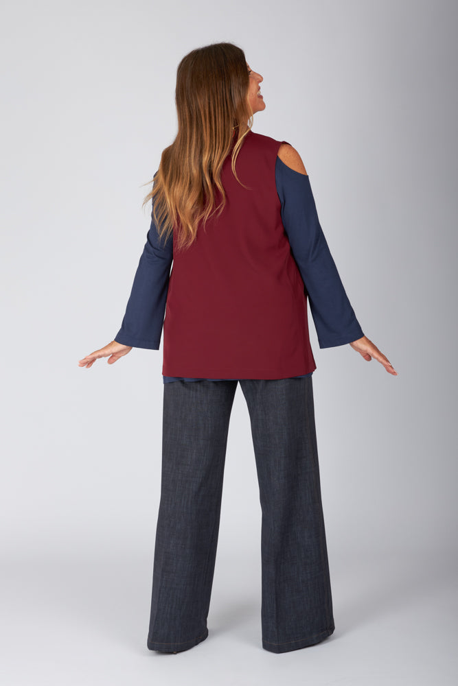 Gilet Kyoto cady vino