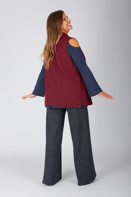 Gilet Kyoto cady vino